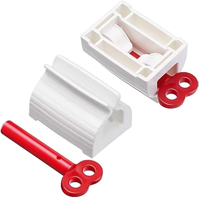 Portable Creative Rolling Toothpaste Presser Tube Squeezer Press Manual Squeezed Toothpaste Bathroom Supplies Dispenser Machine (Pack of 4)
